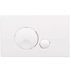 REGIPLAST Plaque De Commande GLOBE 3/6L Blanche